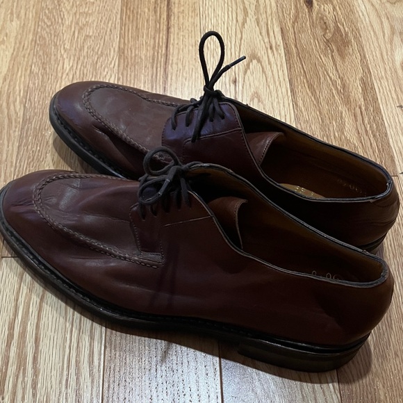 Paraboot Brooks Brothers Classic Brown Leather Men's Shoes - Picture 6 of 8